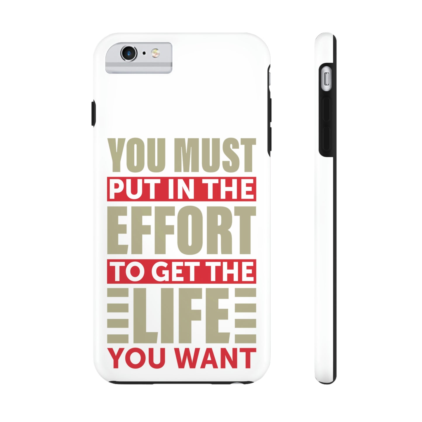 Andrew Tate Quote Phone Case: Embody the Mantra of Success and Effort Tough Phone Cases, Case-Mate