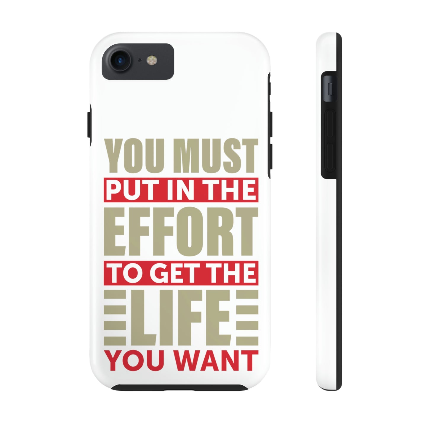 Andrew Tate Quote Phone Case: Embody the Mantra of Success and Effort Tough Phone Cases, Case-Mate