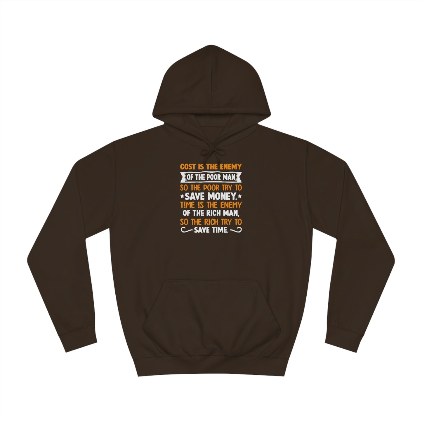 Andrew Tate Quote Hoodie: The poor try to save money, the rich save time Motivational Hoodie