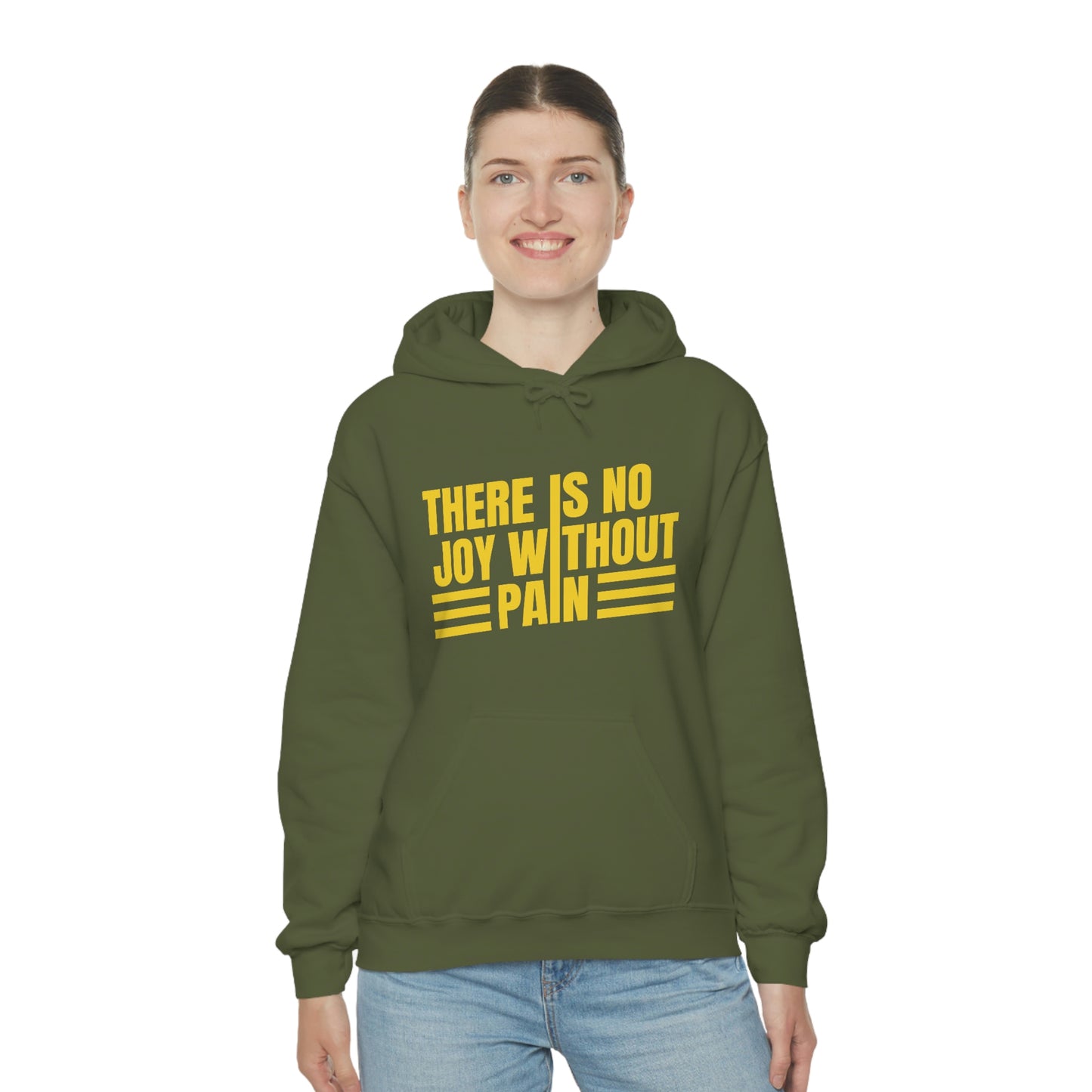 Andrew Tate Quote Hoodie: “There is no joy without pain” Andrew Tate Heavy Blend™ Hooded Sweatshirt