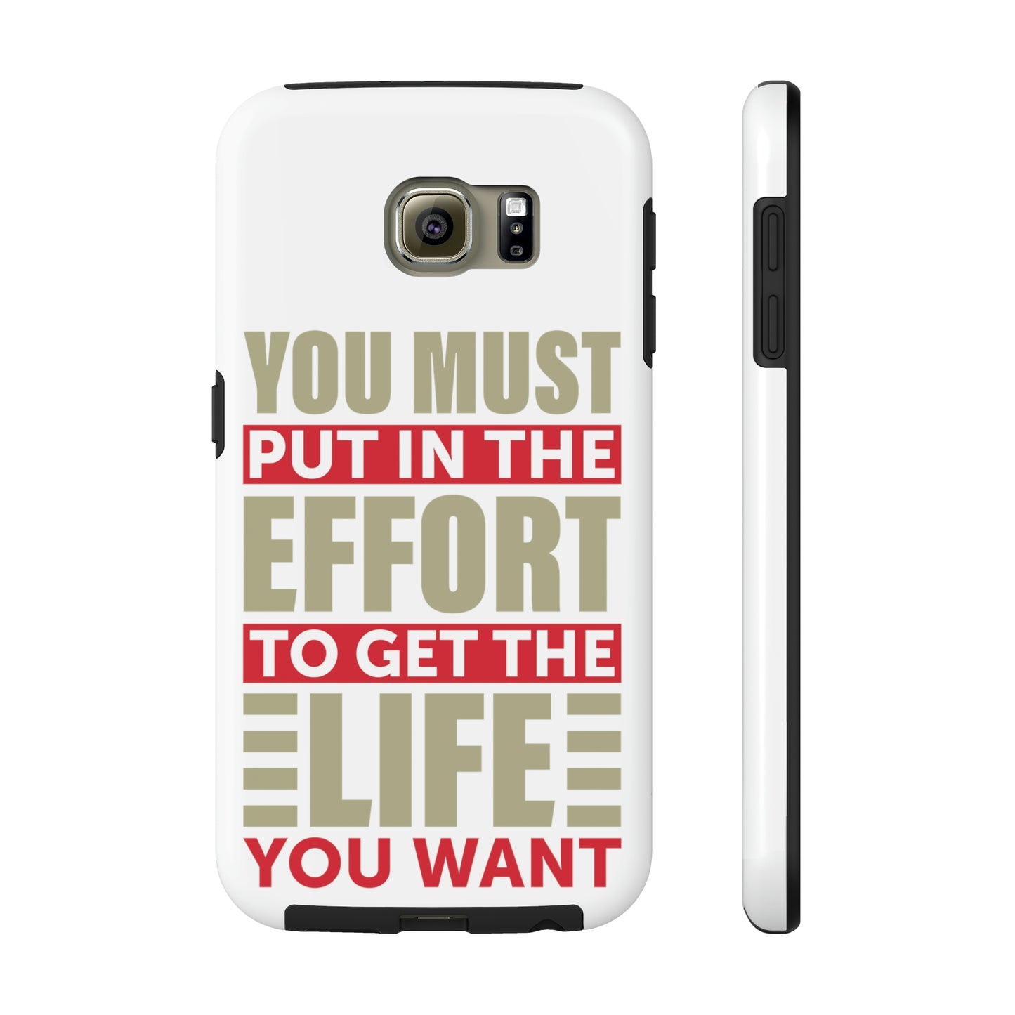 Andrew Tate Quote Phone Case: Embody the Mantra of Success and Effort Tough Phone Cases, Case-Mate