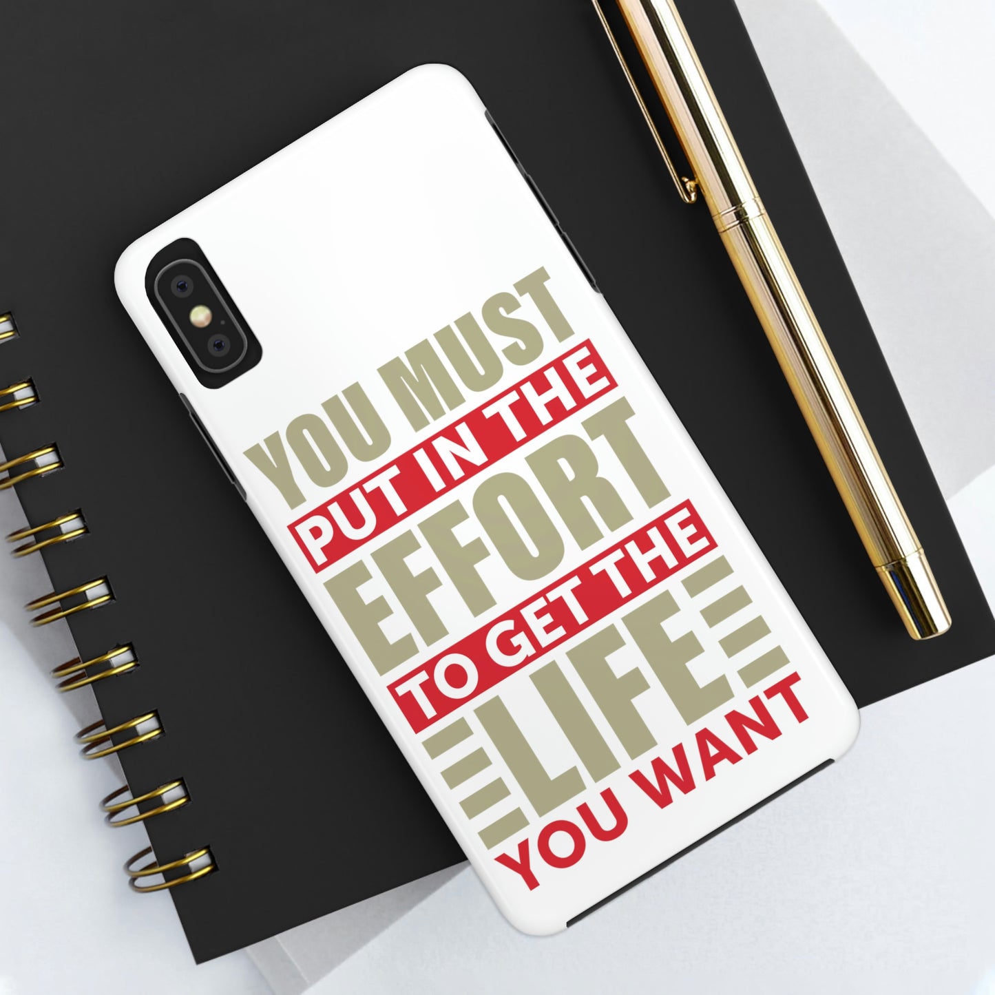 Andrew Tate Quote Phone Case: Embody the Mantra of Success and Effort Tough Phone Cases, Case-Mate