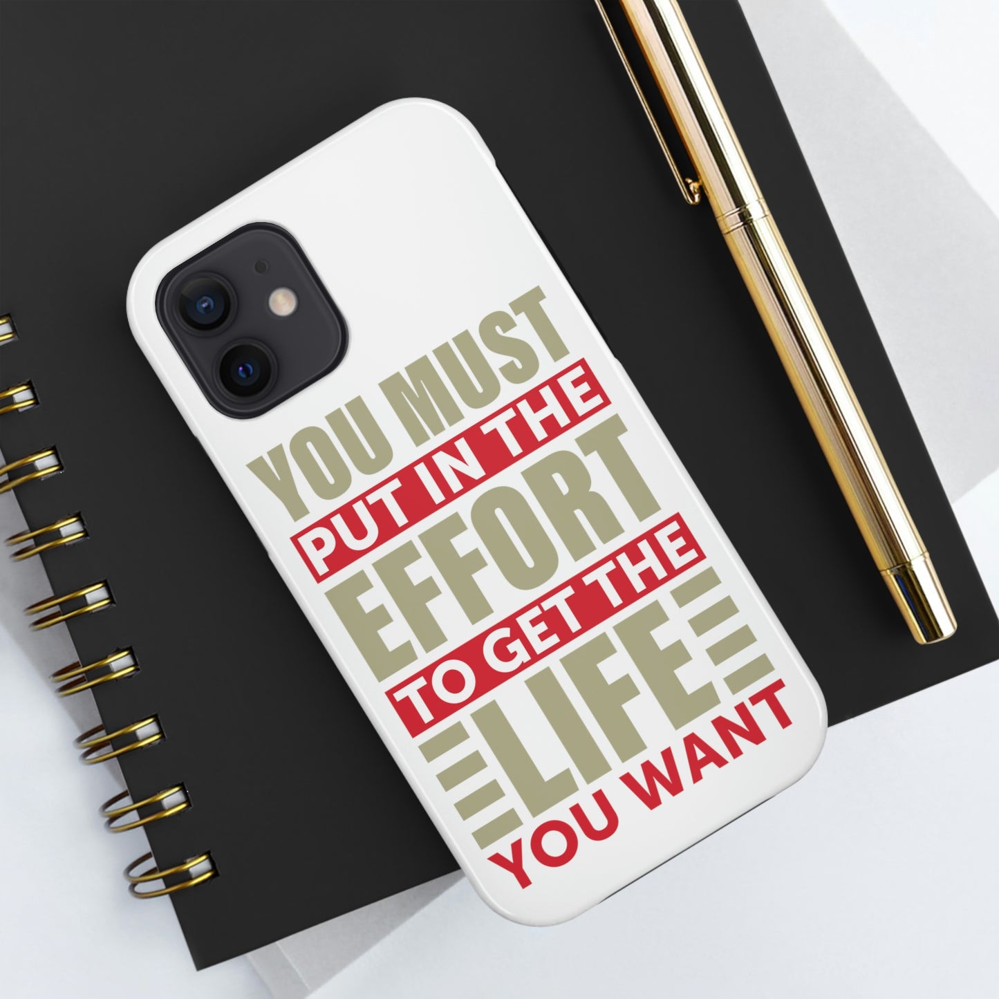 Andrew Tate Quote Phone Case: Embody the Mantra of Success and Effort Tough Phone Cases, Case-Mate