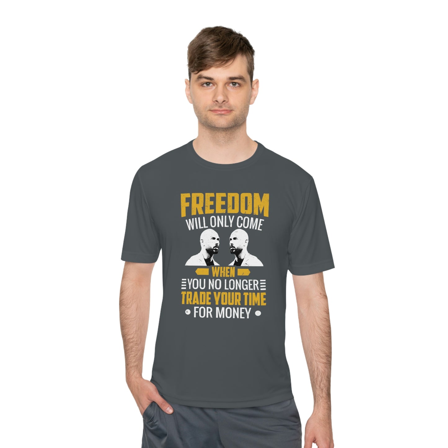 Andrew Tate's Freedom Quote Sport-Tek® Moisture will Tshirt: Unleash Your Potential and Redefine Success