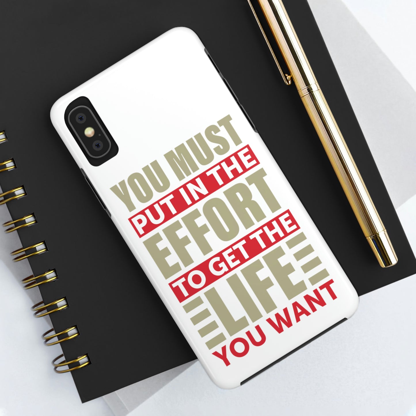 Andrew Tate Quote Phone Case: Embody the Mantra of Success and Effort Tough Phone Cases, Case-Mate