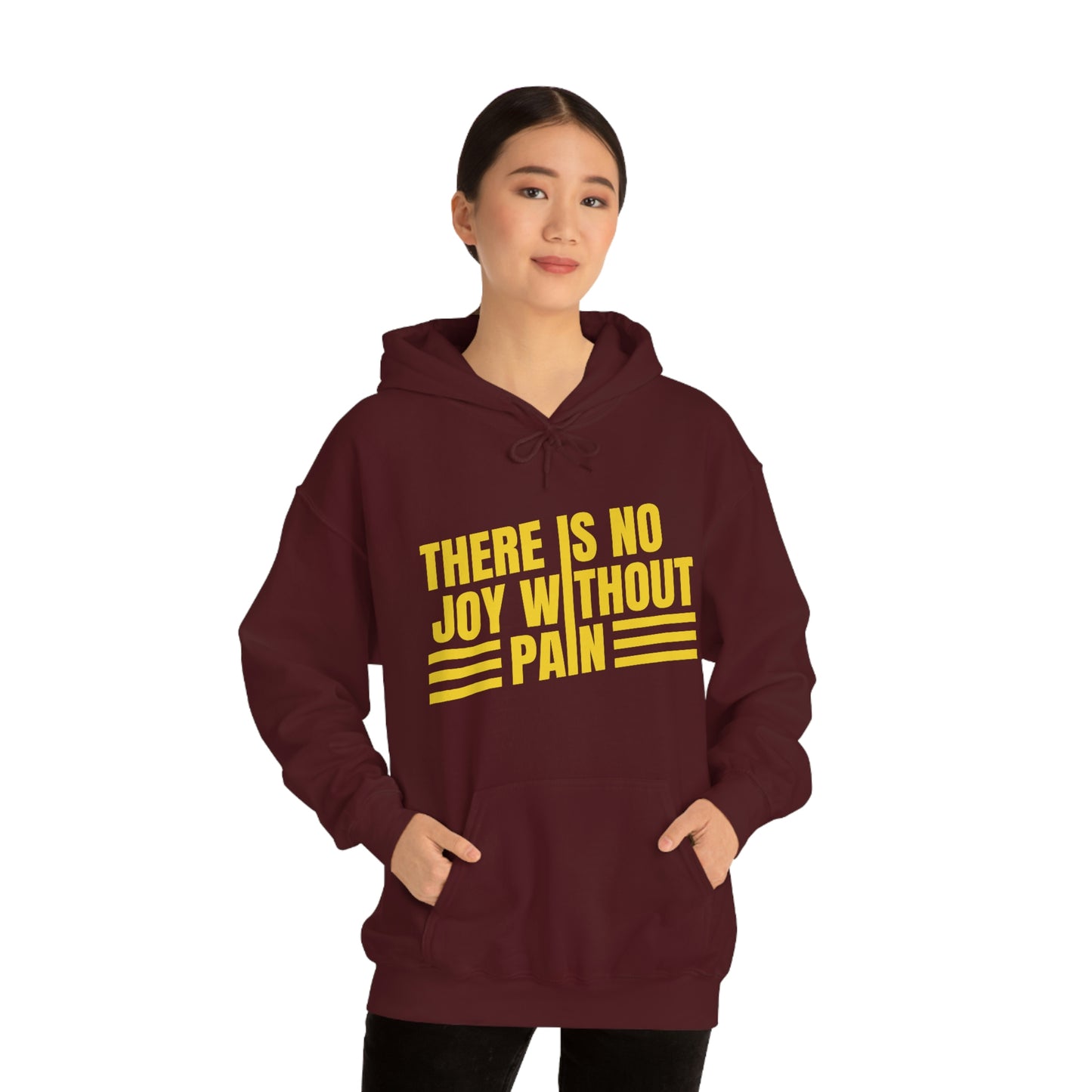 Andrew Tate Quote Hoodie: “There is no joy without pain” Andrew Tate Heavy Blend™ Hooded Sweatshirt