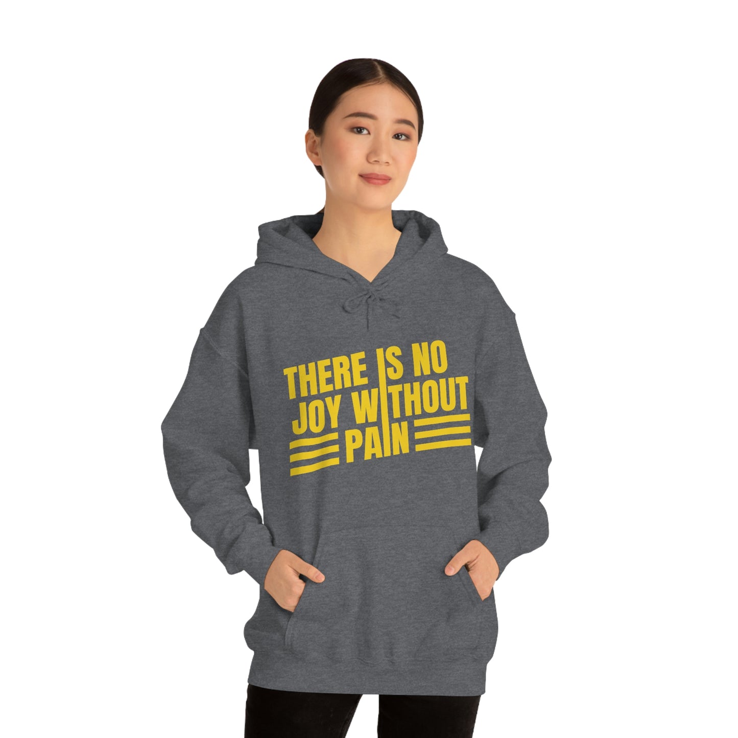 Andrew Tate Quote Hoodie: “There is no joy without pain” Andrew Tate Heavy Blend™ Hooded Sweatshirt