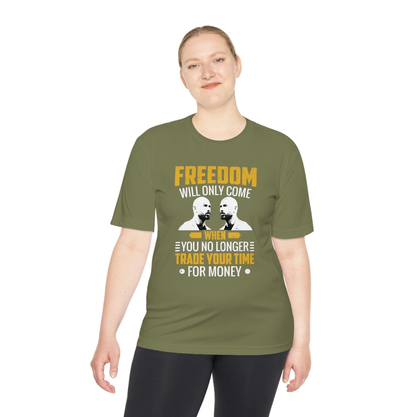 Andrew Tate's Freedom Quote Sport-Tek® Moisture will Tshirt: Unleash Your Potential and Redefine Success