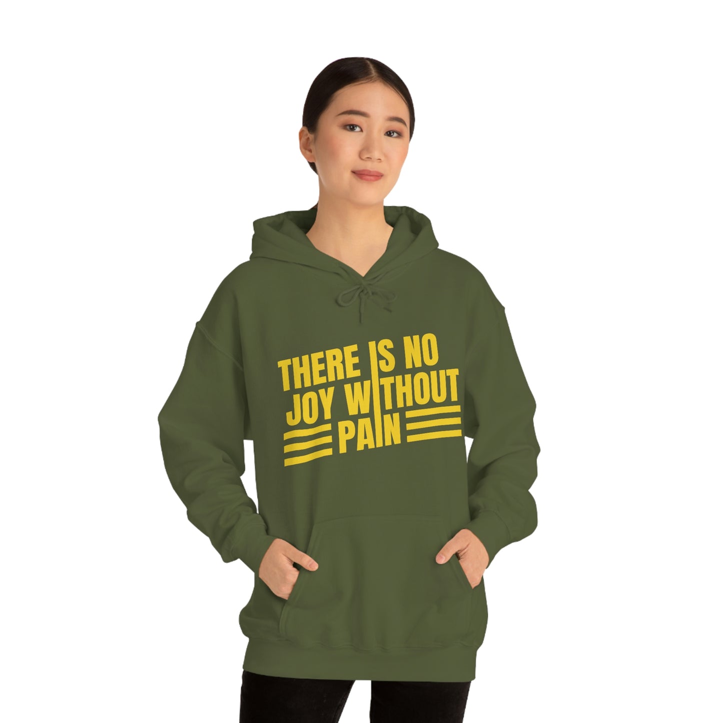 Andrew Tate Quote Hoodie: “There is no joy without pain” Andrew Tate Heavy Blend™ Hooded Sweatshirt