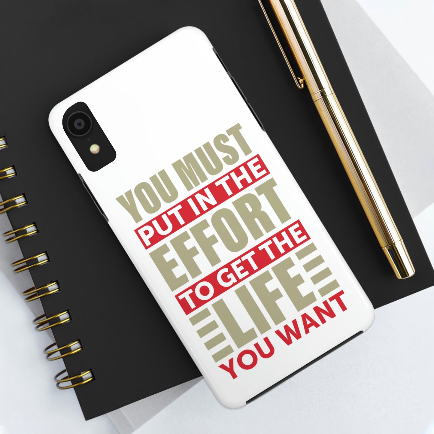 Andrew Tate Quote Phone Case: Embody the Mantra of Success and Effort Tough Phone Cases, Case-Mate