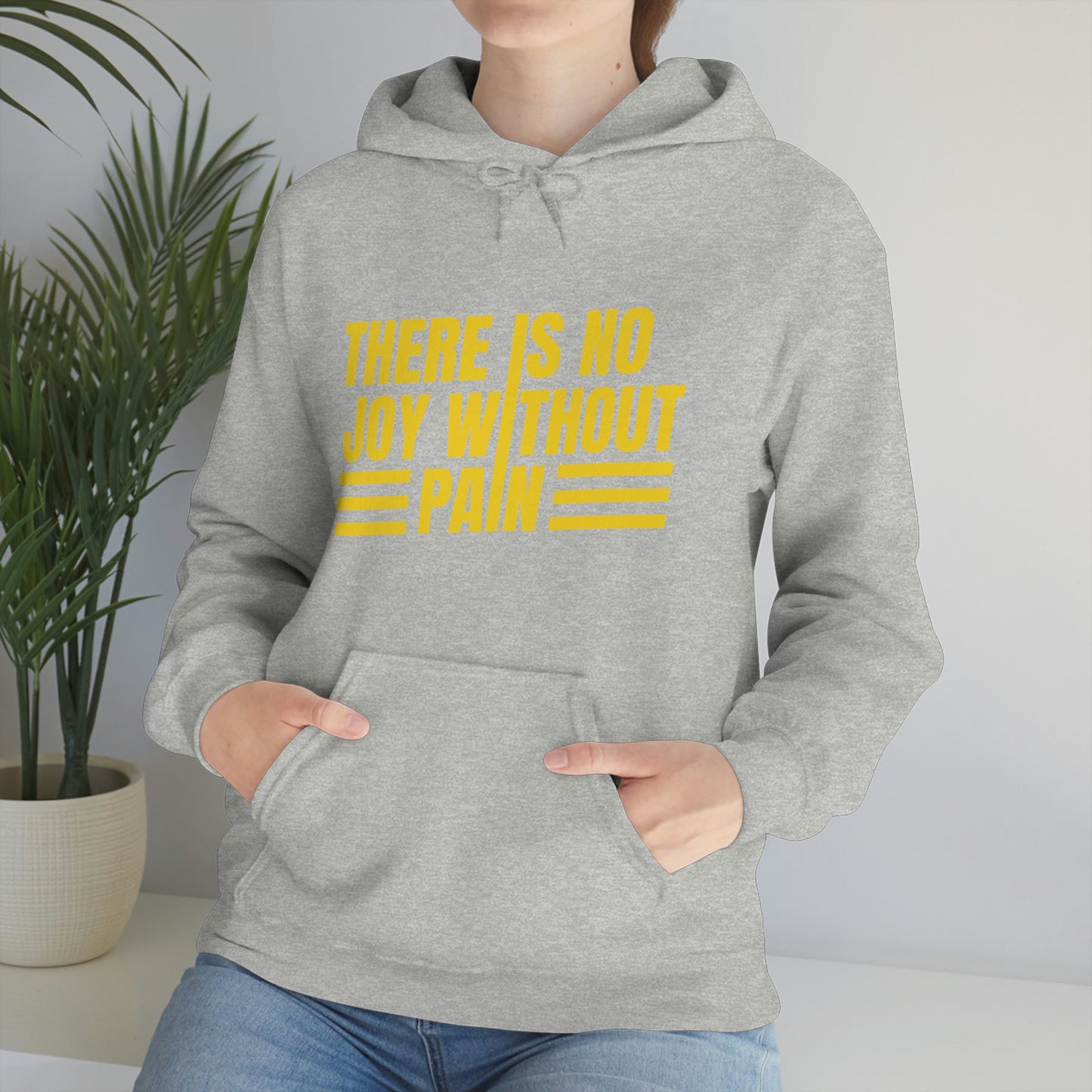 Andrew Tate Quote Hoodie: “There is no joy without pain” Andrew Tate Heavy Blend™ Hooded Sweatshirt