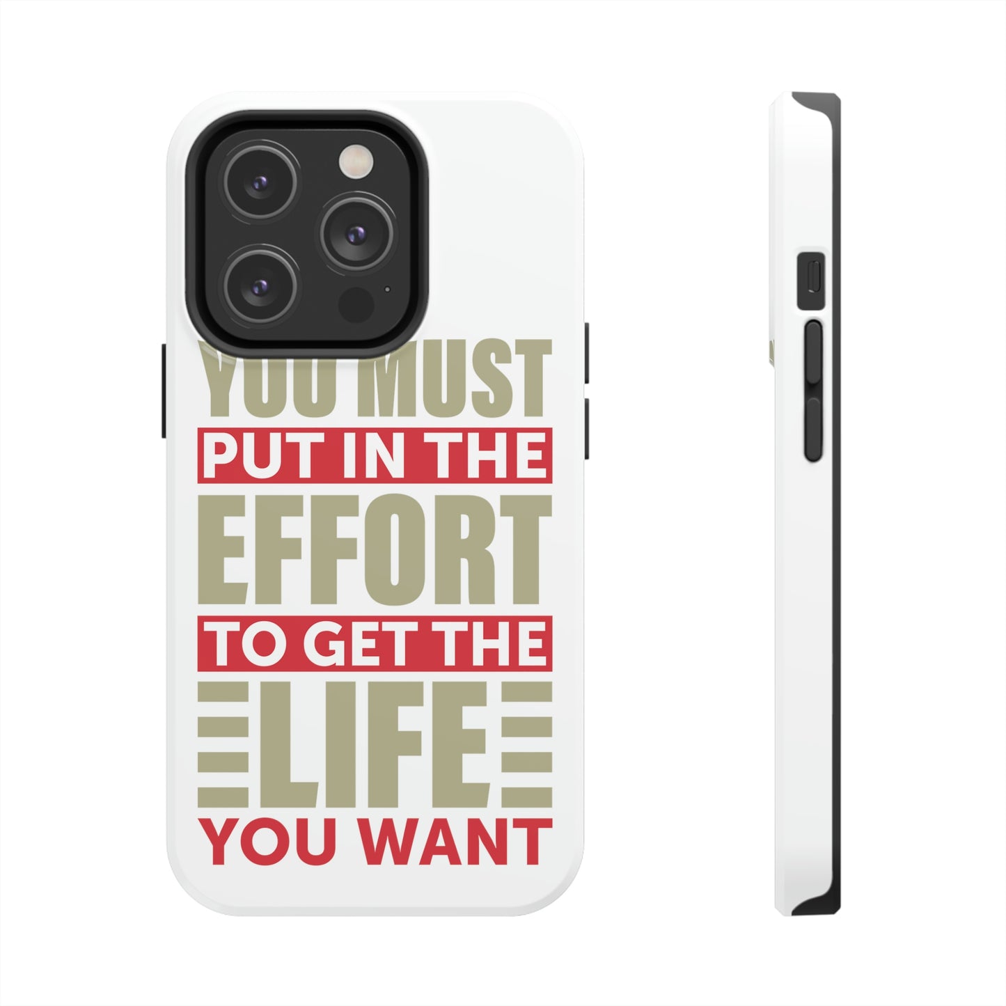 Andrew Tate Quote Phone Case: Embody the Mantra of Success and Effort Tough Phone Cases, Case-Mate