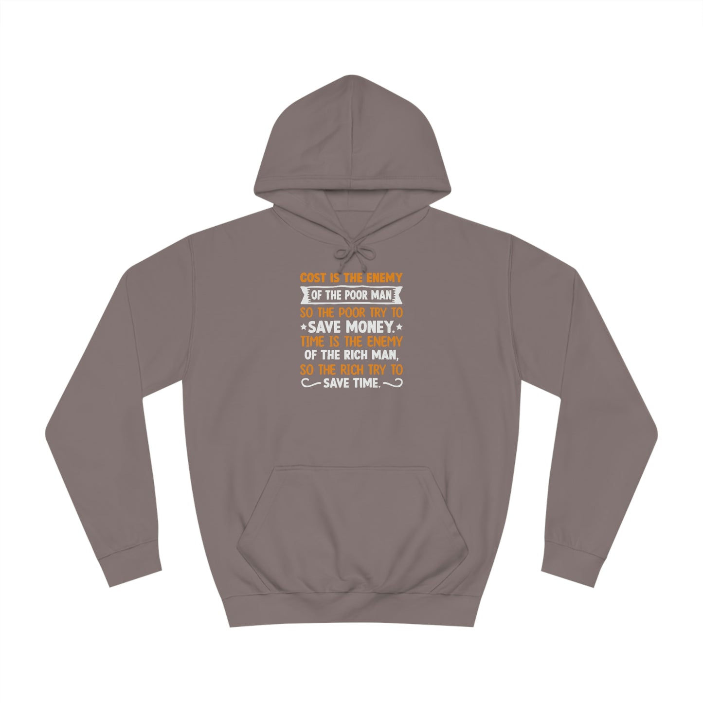 Andrew Tate Quote Hoodie: The poor try to save money, the rich save time Motivational Hoodie