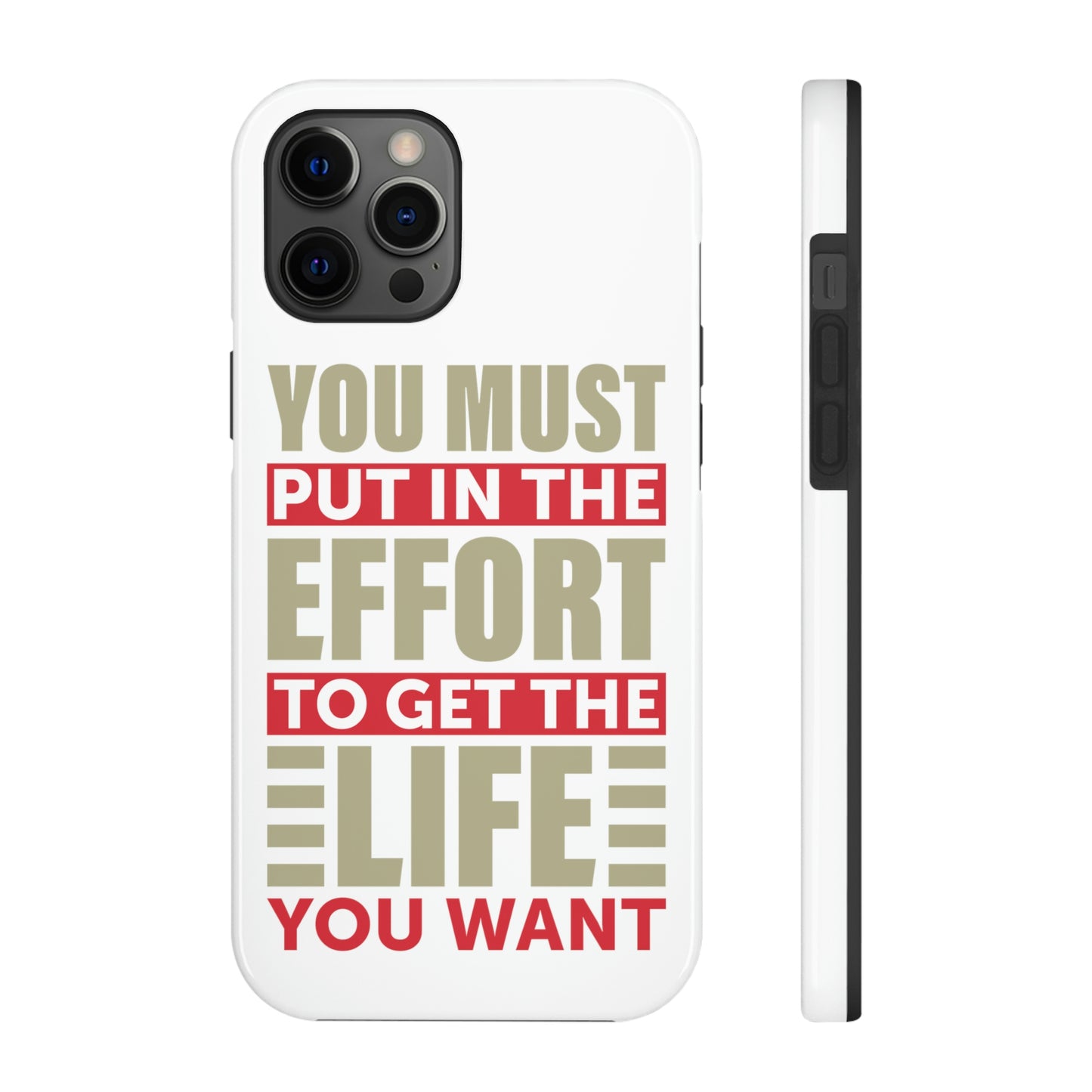 Andrew Tate Quote Phone Case: Embody the Mantra of Success and Effort Tough Phone Cases, Case-Mate