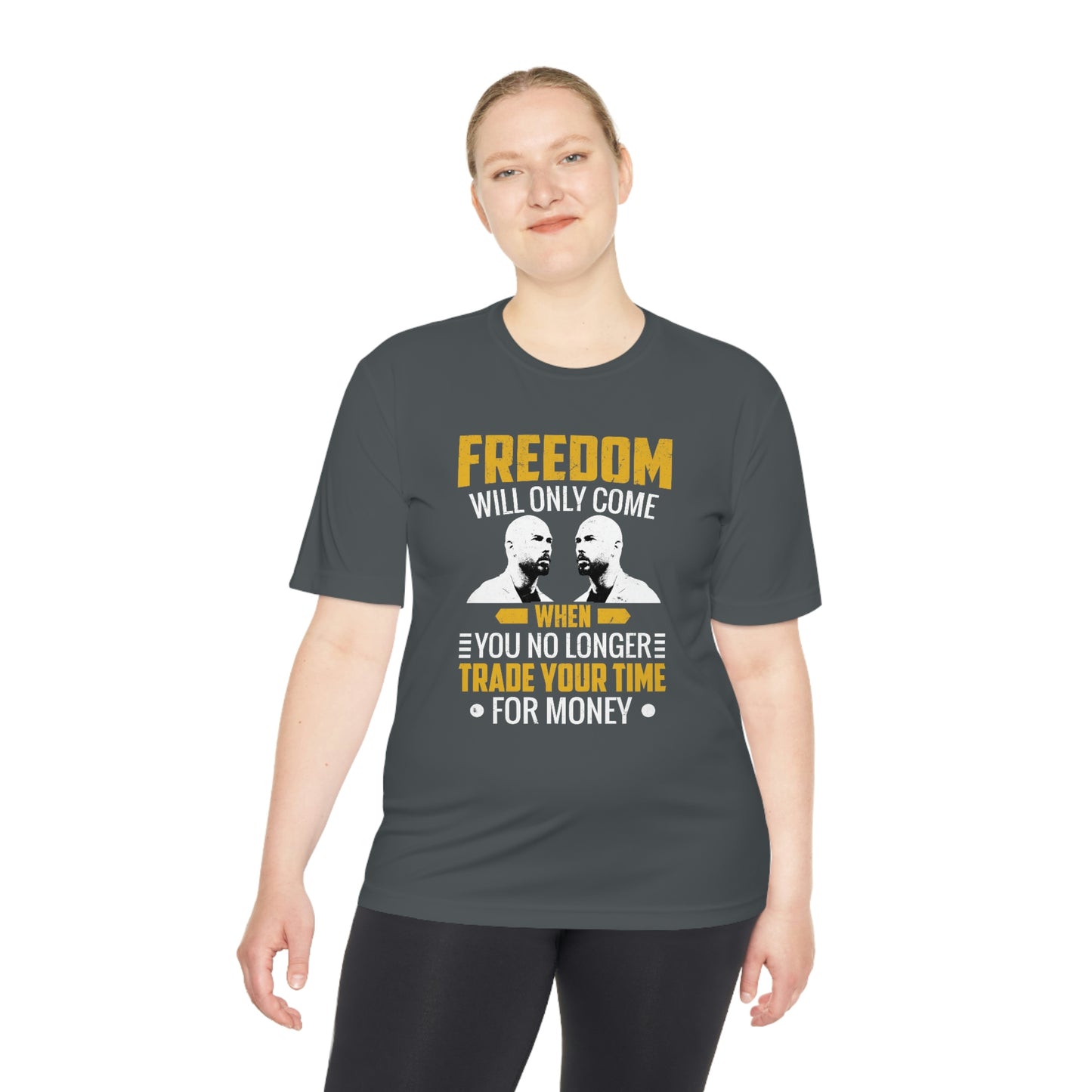 Andrew Tate's Freedom Quote Sport-Tek® Moisture will Tshirt: Unleash Your Potential and Redefine Success