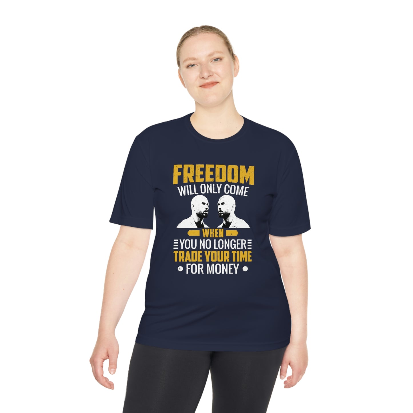 Andrew Tate's Freedom Quote Sport-Tek® Moisture will Tshirt: Unleash Your Potential and Redefine Success