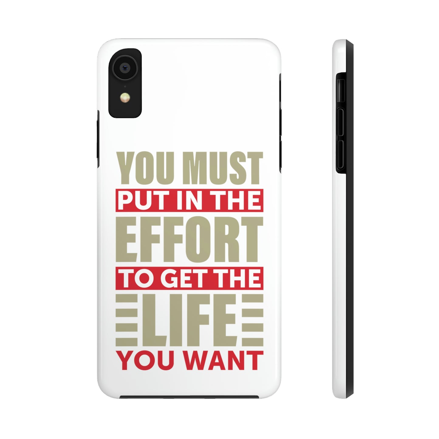 Andrew Tate Quote Phone Case: Embody the Mantra of Success and Effort Tough Phone Cases, Case-Mate