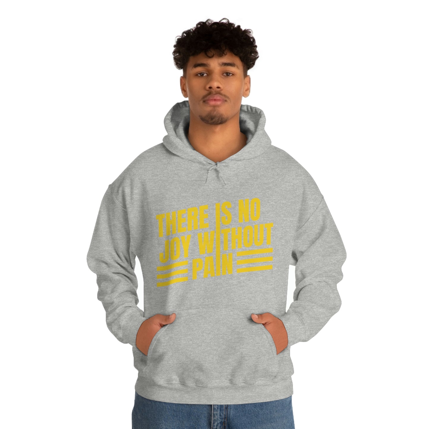 Andrew Tate Quote Hoodie: “There is no joy without pain” Andrew Tate Heavy Blend™ Hooded Sweatshirt