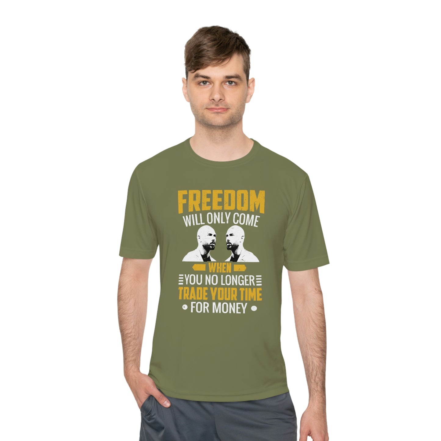 Andrew Tate's Freedom Quote Sport-Tek® Moisture will Tshirt: Unleash Your Potential and Redefine Success