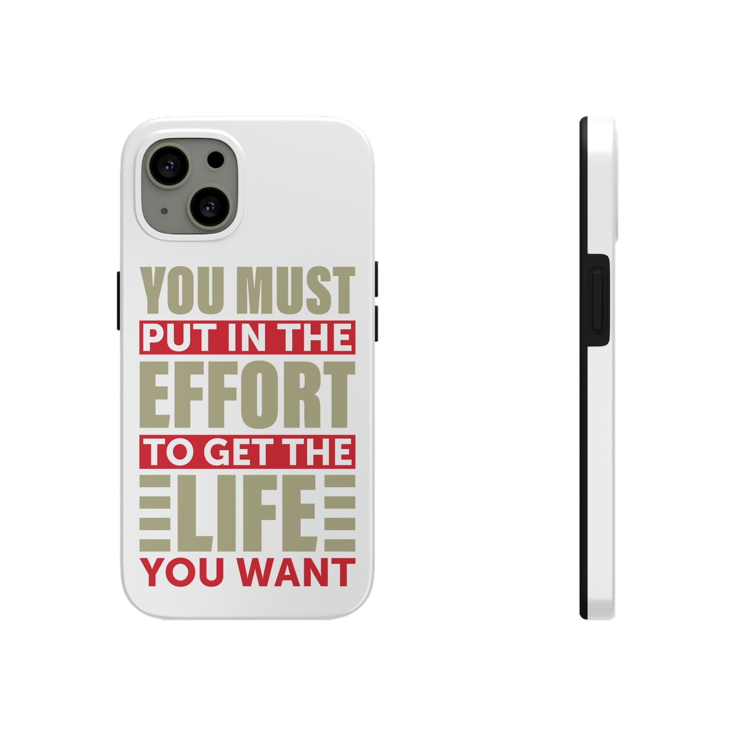 Andrew Tate Quote Phone Case: Embody the Mantra of Success and Effort Tough Phone Cases, Case-Mate