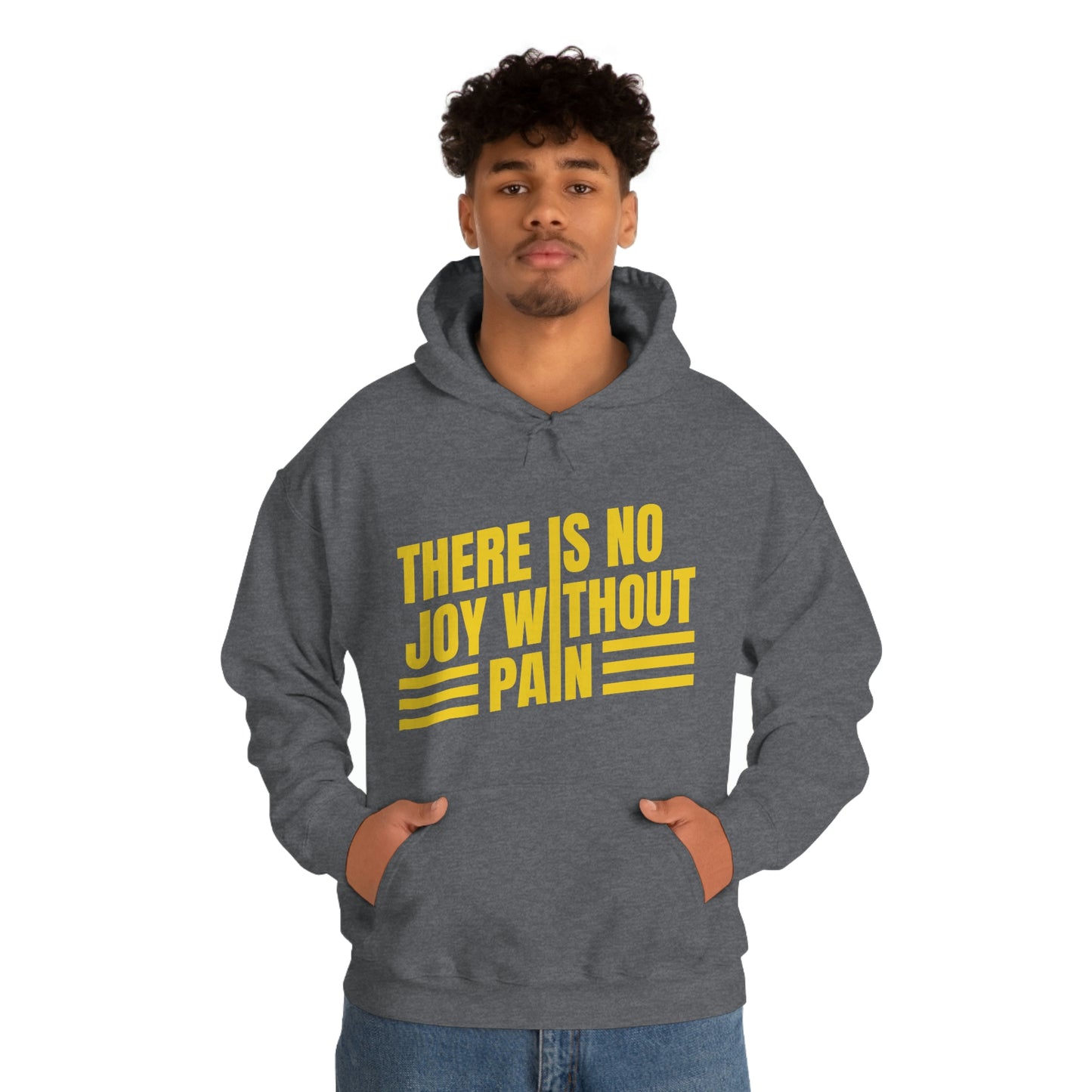 Andrew Tate Quote Hoodie: “There is no joy without pain” Andrew Tate Heavy Blend™ Hooded Sweatshirt