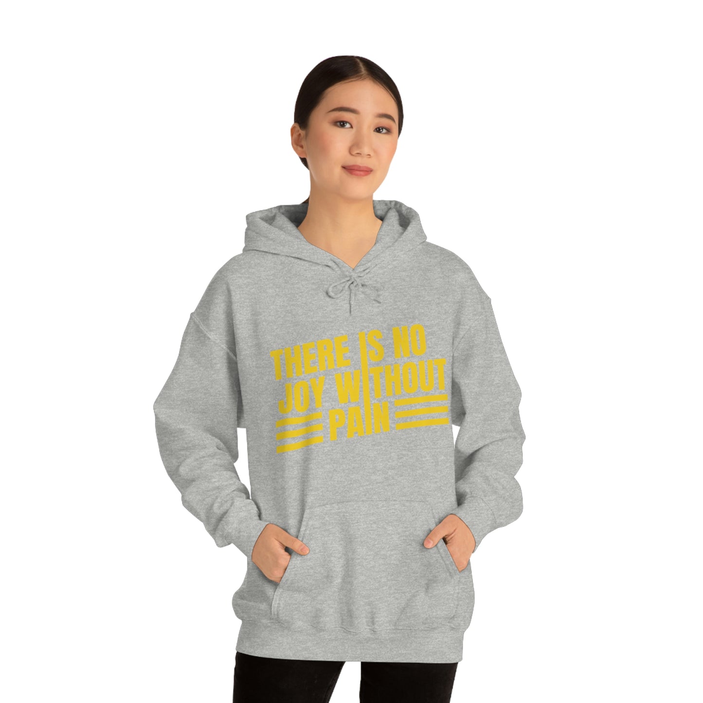 Andrew Tate Quote Hoodie: “There is no joy without pain” Andrew Tate Heavy Blend™ Hooded Sweatshirt