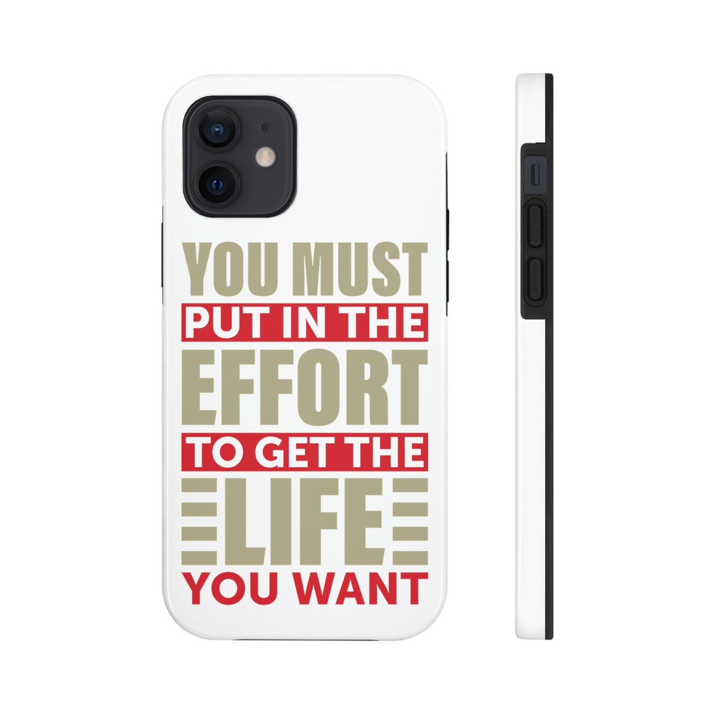 Andrew Tate Quote Phone Case: Embody the Mantra of Success and Effort Tough Phone Cases, Case-Mate