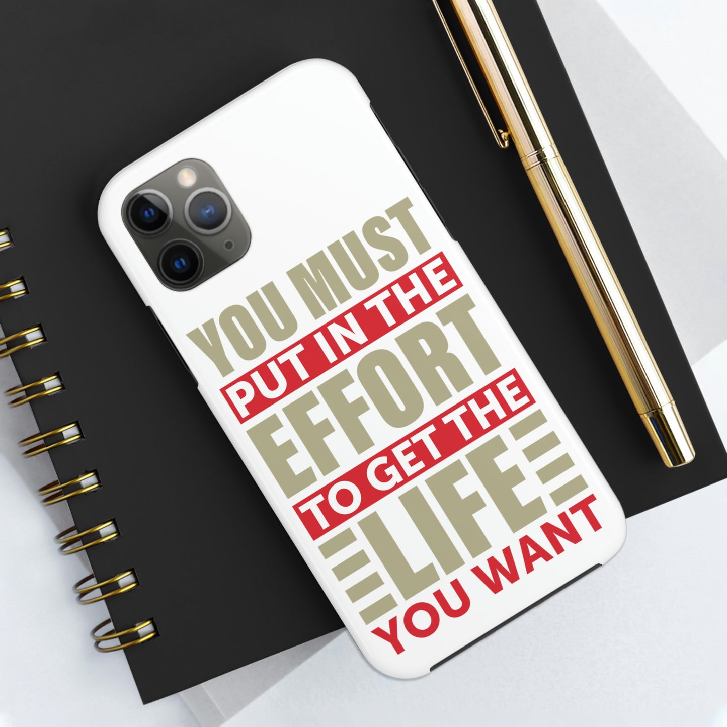 Andrew Tate Quote Phone Case: Embody the Mantra of Success and Effort Tough Phone Cases, Case-Mate