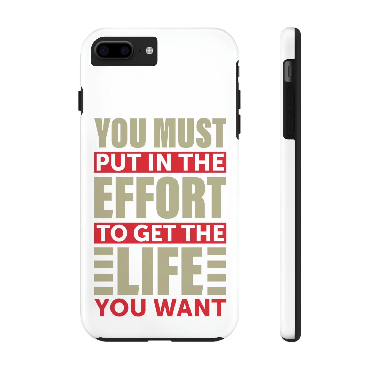 Andrew Tate Quote Phone Case: Embody the Mantra of Success and Effort Tough Phone Cases, Case-Mate