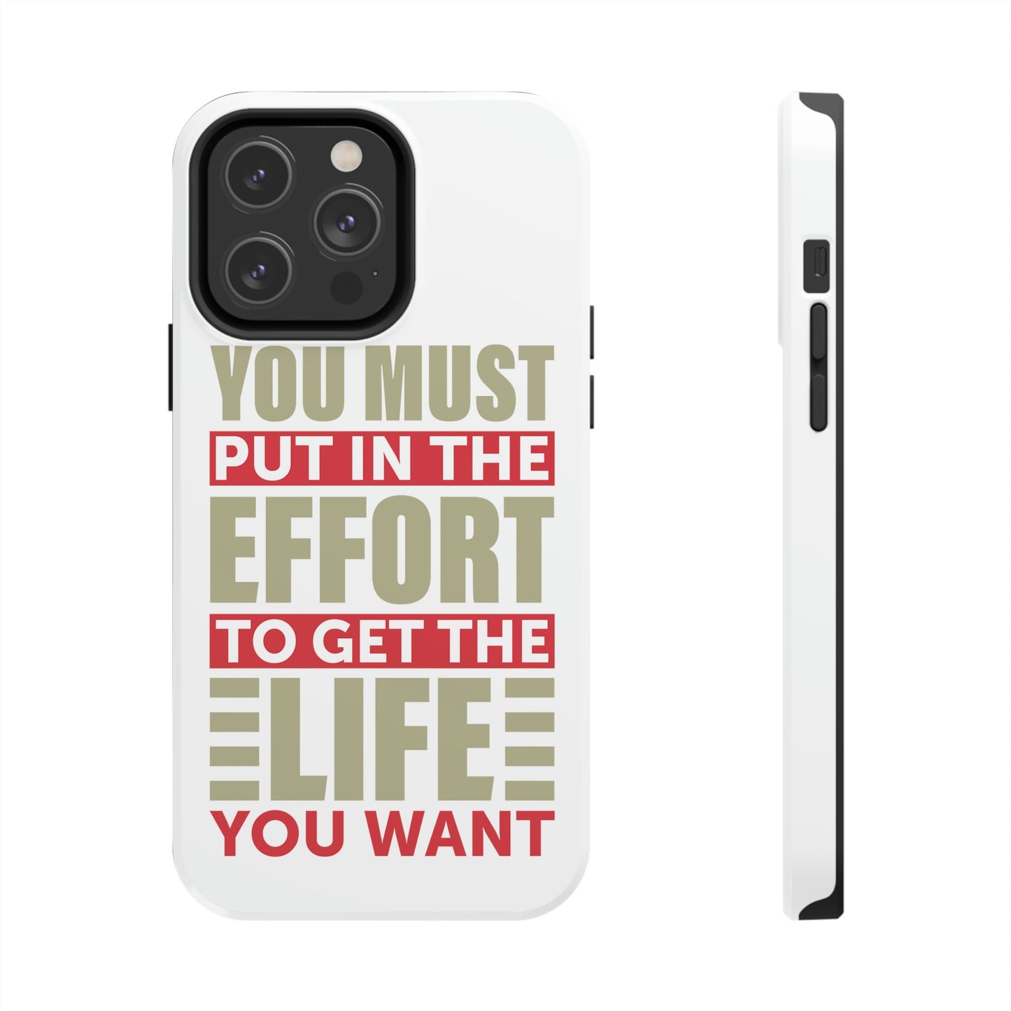 Andrew Tate Quote Phone Case: Embody the Mantra of Success and Effort Tough Phone Cases, Case-Mate