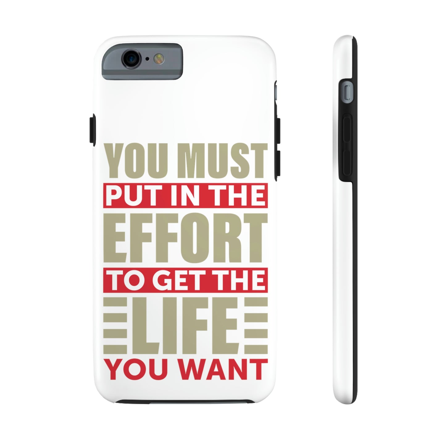 Andrew Tate Quote Phone Case: Embody the Mantra of Success and Effort Tough Phone Cases, Case-Mate