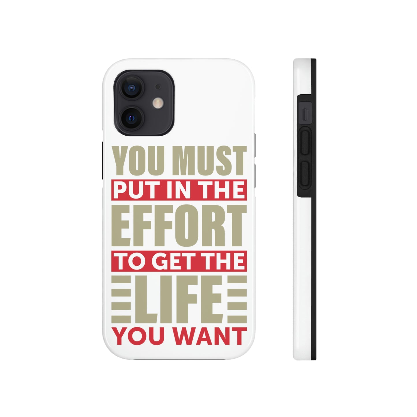 Andrew Tate Quote Phone Case: Embody the Mantra of Success and Effort Tough Phone Cases, Case-Mate