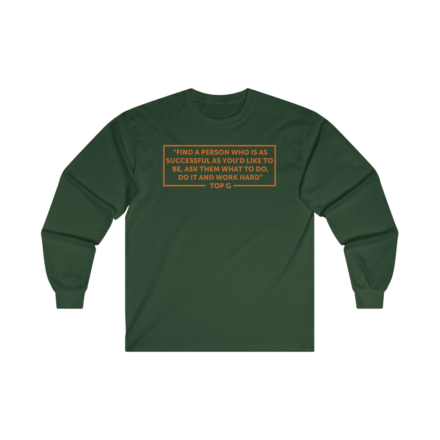 Andrew Tate Quote Long Sleeve T-Shirt: Unlock Success with Top G's Timeless Wisdom  Andrew Tate Long Sleeve Tee