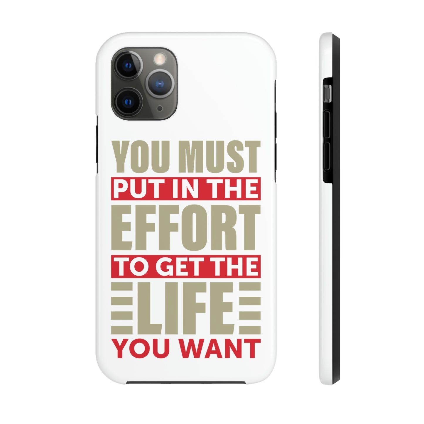 Andrew Tate Quote Phone Case: Embody the Mantra of Success and Effort Tough Phone Cases, Case-Mate