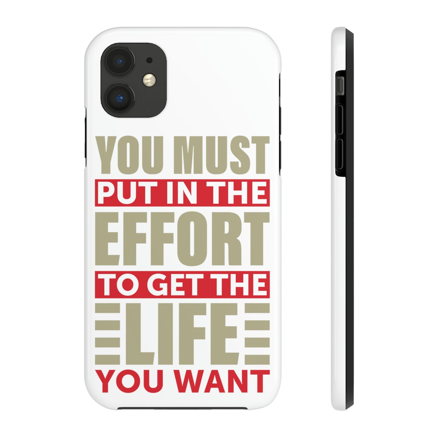 Andrew Tate Quote Phone Case: Embody the Mantra of Success and Effort Tough Phone Cases, Case-Mate