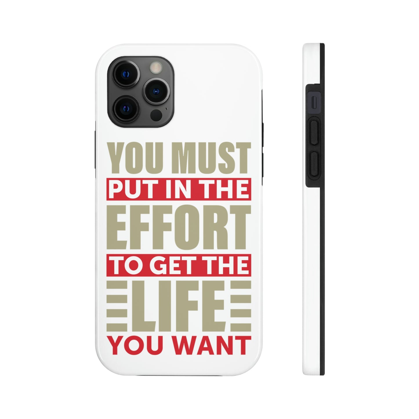 Andrew Tate Quote Phone Case: Embody the Mantra of Success and Effort Tough Phone Cases, Case-Mate