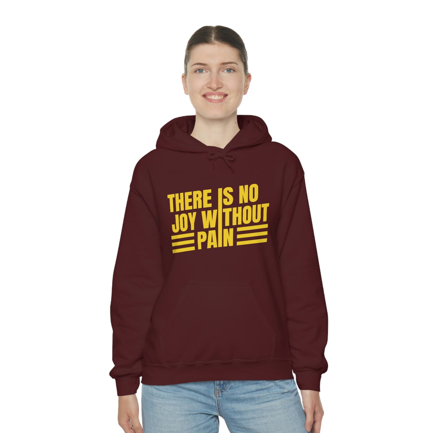 Andrew Tate Quote Hoodie: “There is no joy without pain” Andrew Tate Heavy Blend™ Hooded Sweatshirt