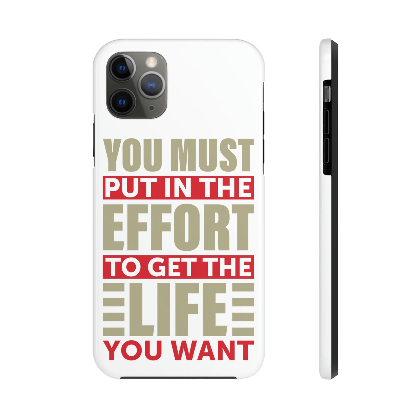 Andrew Tate Quote Phone Case: Embody the Mantra of Success and Effort Tough Phone Cases, Case-Mate