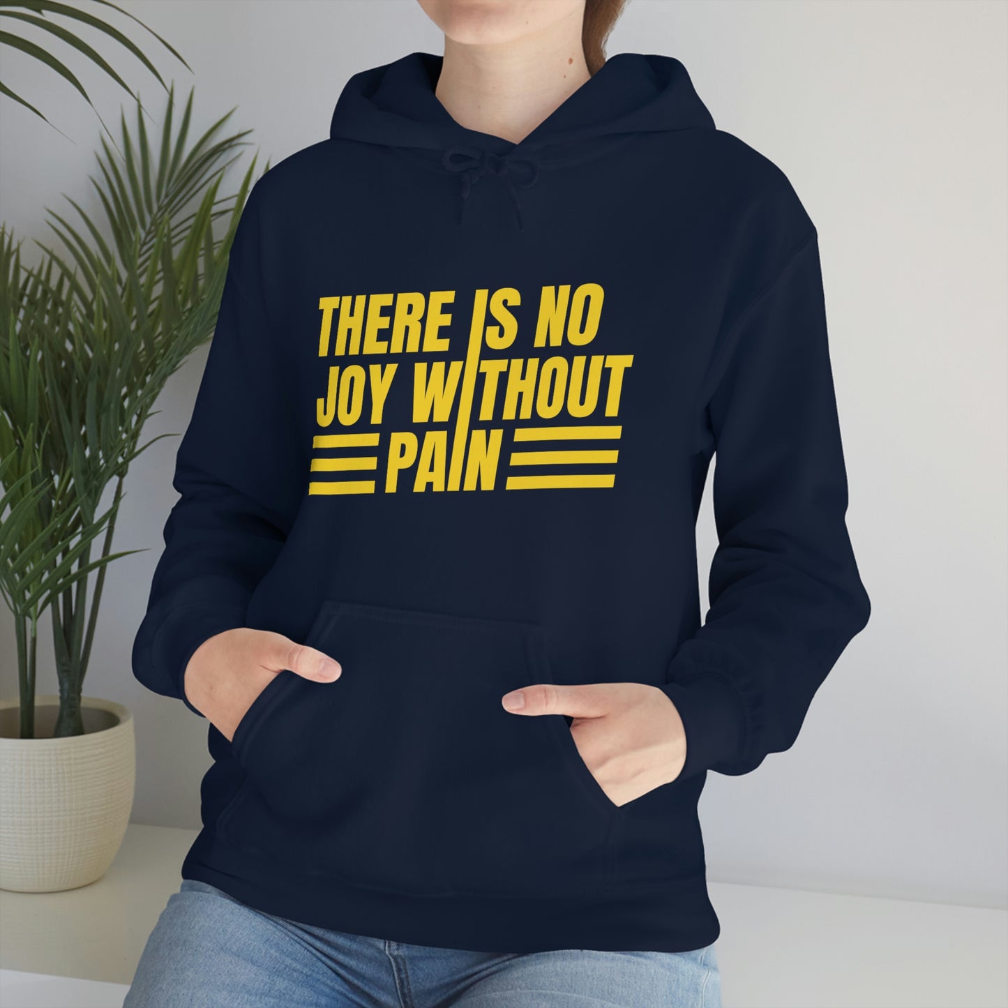 Andrew Tate Quote Hoodie: “There is no joy without pain” Andrew Tate Heavy Blend™ Hooded Sweatshirt